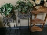 Plant stands and florals.