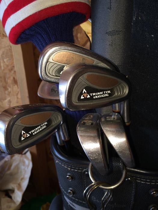 Trimetal golf clubs.