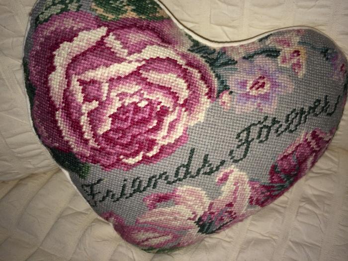 Love this needlepoint pillow.