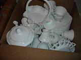 Milk glass items