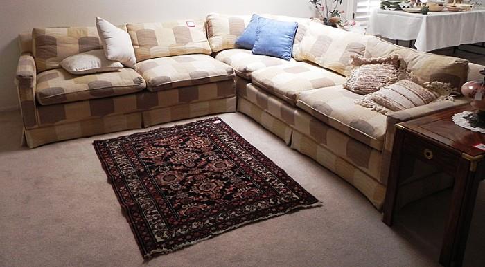 Henredon Sofa & Oriental Rug