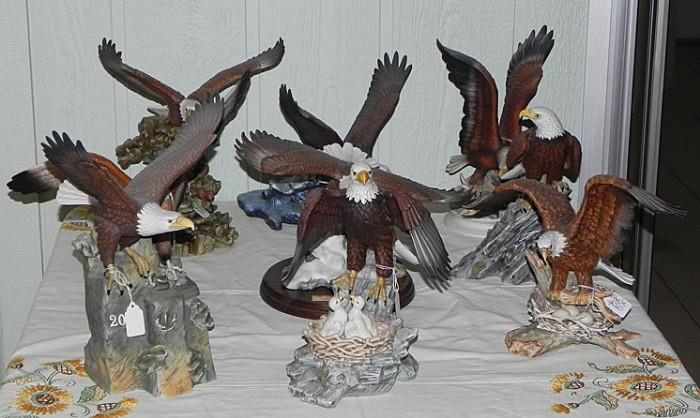 Collection of Eagle Sculptures