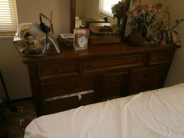 1970 bedroom have night stand ,headboard and chest to match