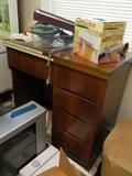 Seamstress Sewing desk with drawers & fold out table top