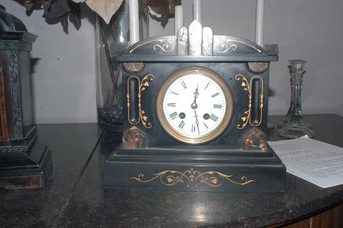 Turn of the century Marble Clock