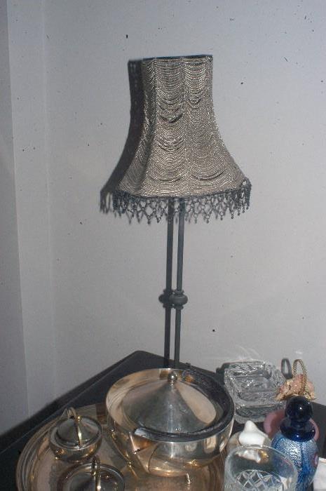 One of a pair of lamps and misc