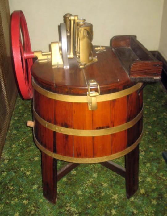 Unusual antique clothes washer