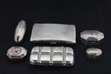 ANTIQUE STERLING SILVER ENGLISH PILL BOXES