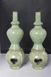 CHINESE CELADON LANTERNS