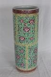 CHINESE PORCELAIN UMBRELLA STAND - SIGNED