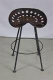 ANTIQUE TRACTOR SEAT INDUSTRIAL STOOL