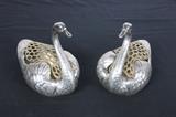 GORHAM STERLING SILVER SWANS