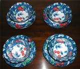 Williams and Sonoma Oriental Cherry bowls and underplates