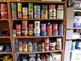 Vintage tins, Bottles