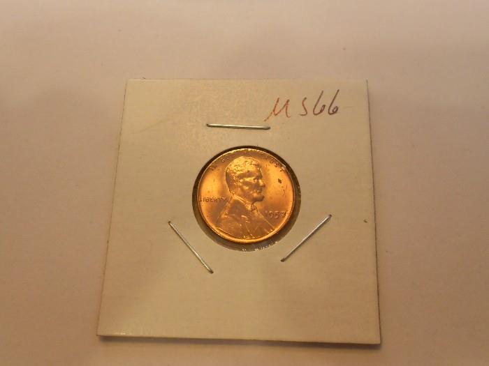 1957 Lincoln Wheat Cent in Mint Condition