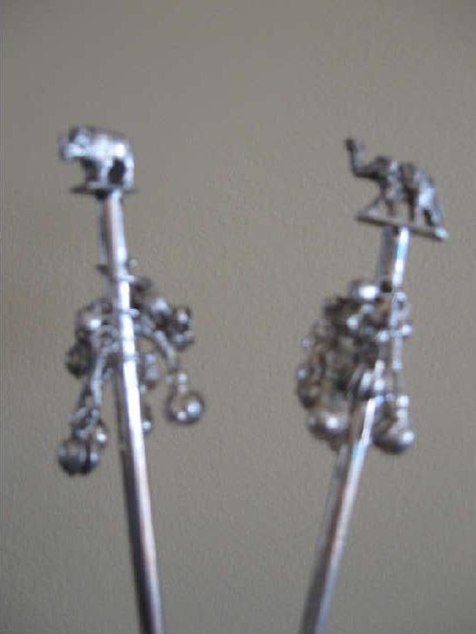 Sterling silver baby rattles