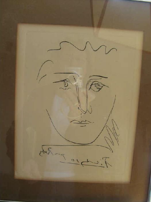 "Pour Ruby" PICASSO etching - authentication on reverse