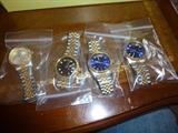4 faux Rolex watches