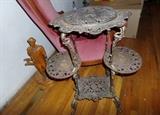fancy victorian metal table