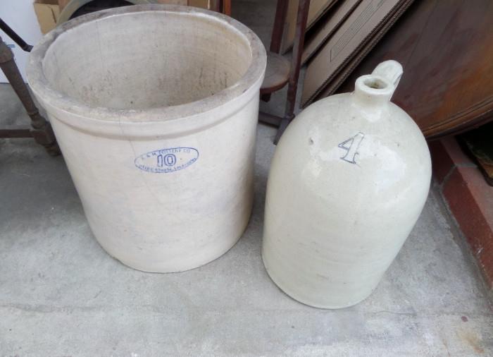antique crocks and jugs