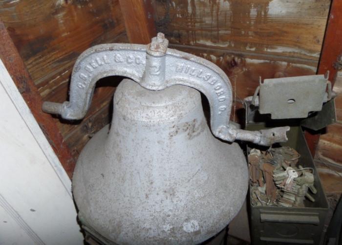 large cast iron bell antique