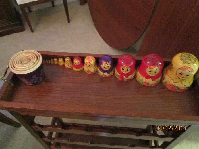 Russian nesting doll pieces