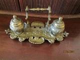 Turn of century inkwell desk set