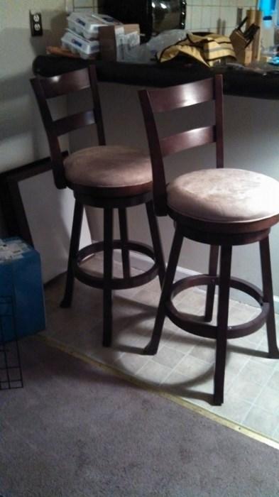 bed, bath & beyond bar stools.  brand new and fully assembled