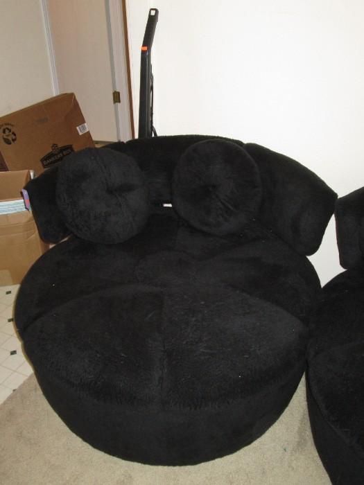 Round Black Chairs  Good condition