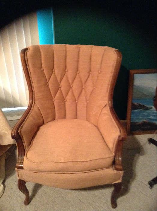 Victorian Style Wing Back Chair