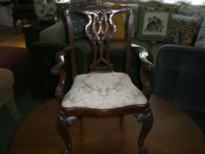 Hickory childs Chippendale chair. 