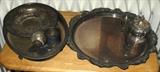Silverplate serving platters