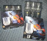 Lead crystal goblets