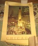 Water Tower Place poster notice Marshall Field & Co. & I. Magnin store