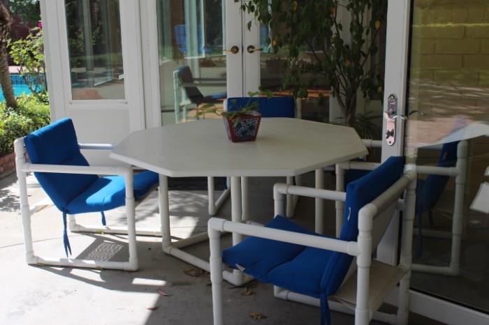 Patio furniture that isclean and ready to be placed on your patio.
