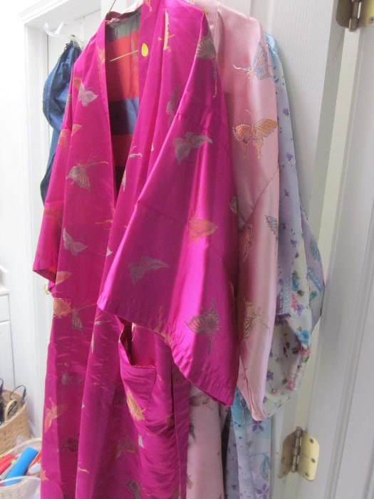 Silk Kimonos, robes