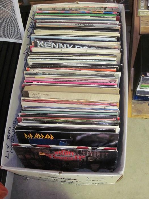 Record Albums, many 80's
