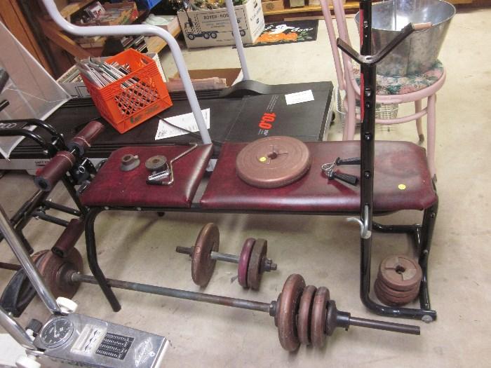 Exercise equipment, free weights