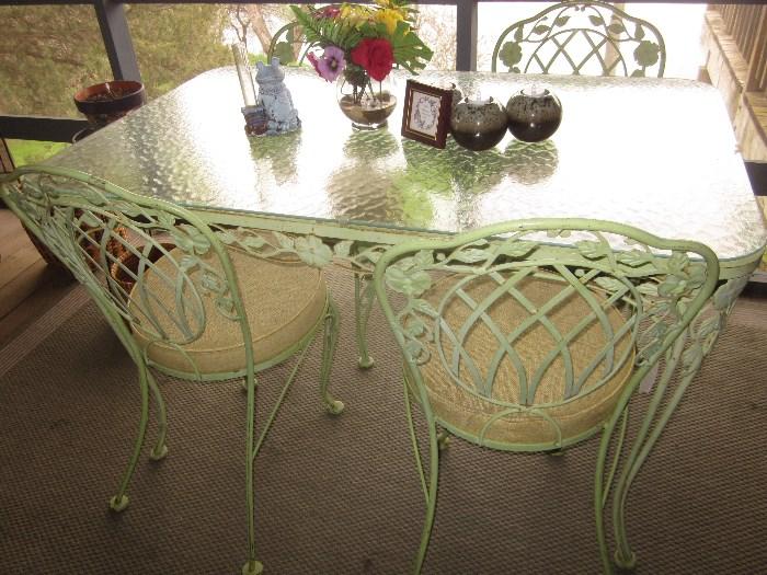 Vintage Patio Table and chairs