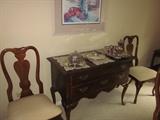 Buffet, Dining room set with matching Corner china cabinet, corner curio cabinet. Matching dining room table and chairs