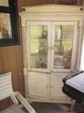 Antique corner cabinet, primitive