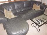 Leather sofa, leather with chaise extension, picture is not very good, but sofa is in excellent condition