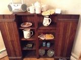 primitive pine cabinet ,