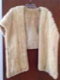 Blonde mink, vintage mink stole