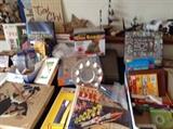 toys, games , art books, art supplies