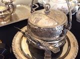 Silver plate serving pieces, excellent condition