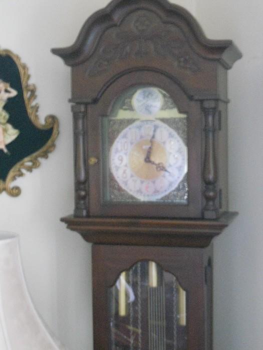 Cherry Grandfather's Clock