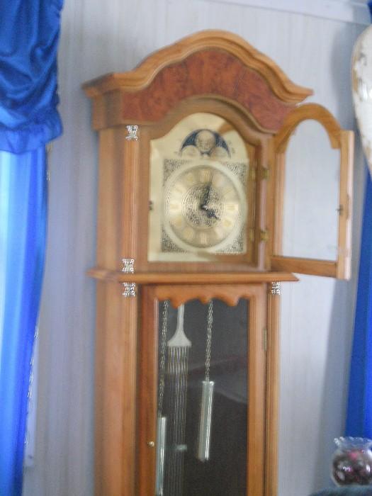 Oak Grandfather's Clock