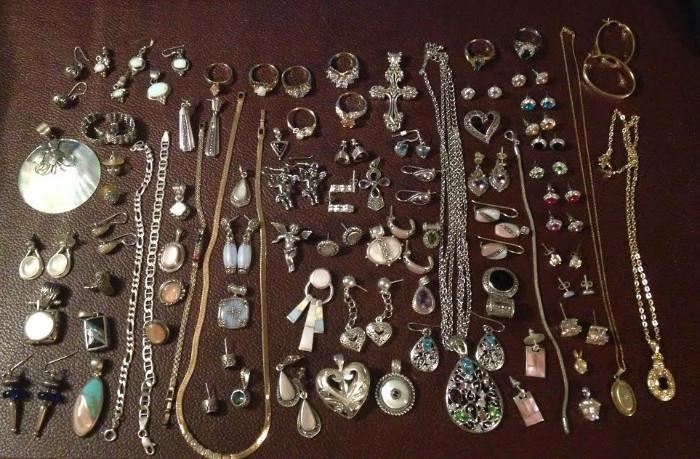 Sterling, Costume Jewelry, and Gold