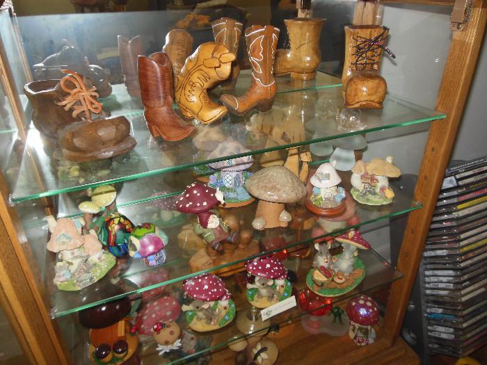 Collection of Wooden Shoes,Boots
